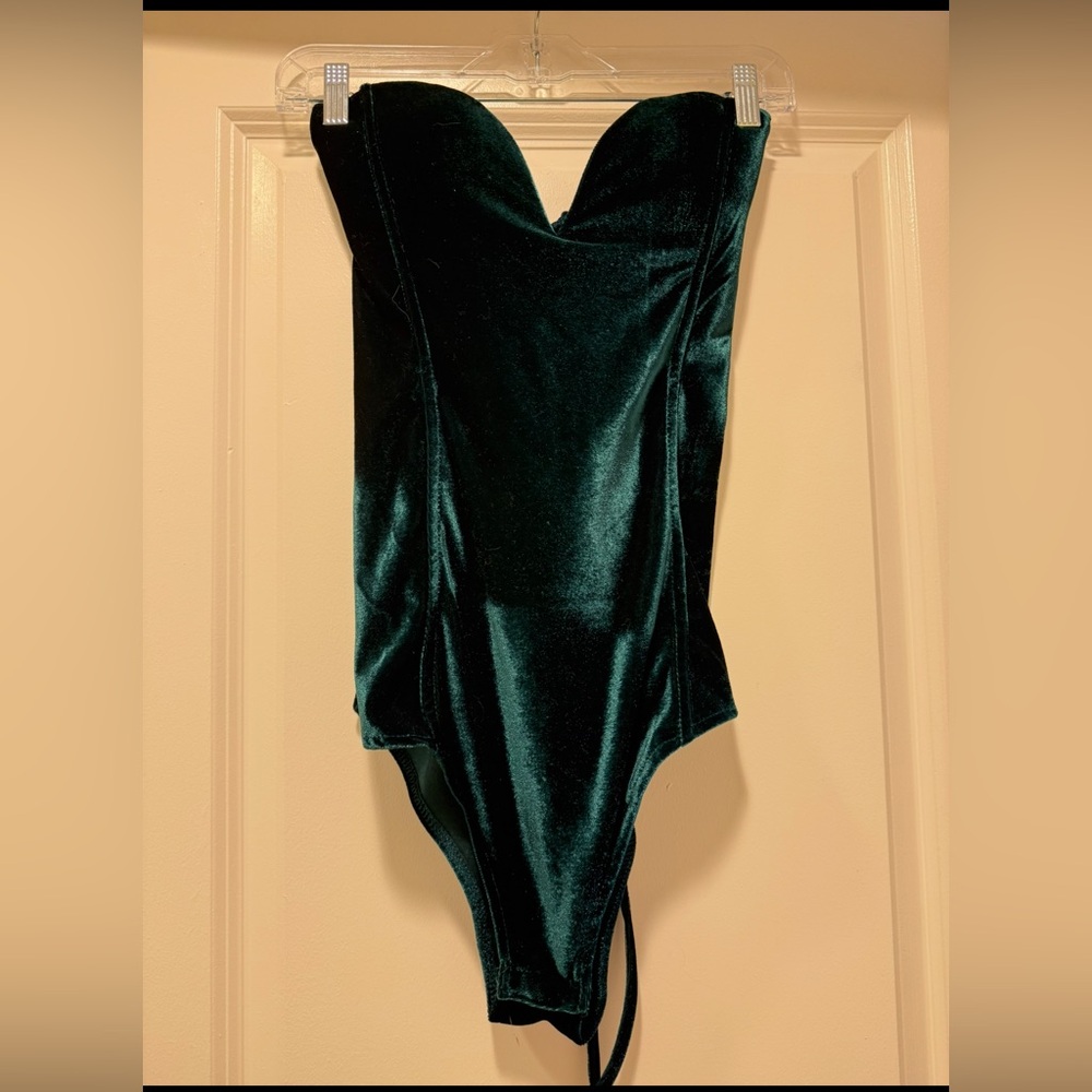 Velvet Green Bodysuit